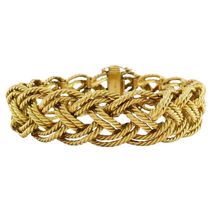 Boucheron Paris - Bracciale in corda intrecciata in oro 18 carati in vendita