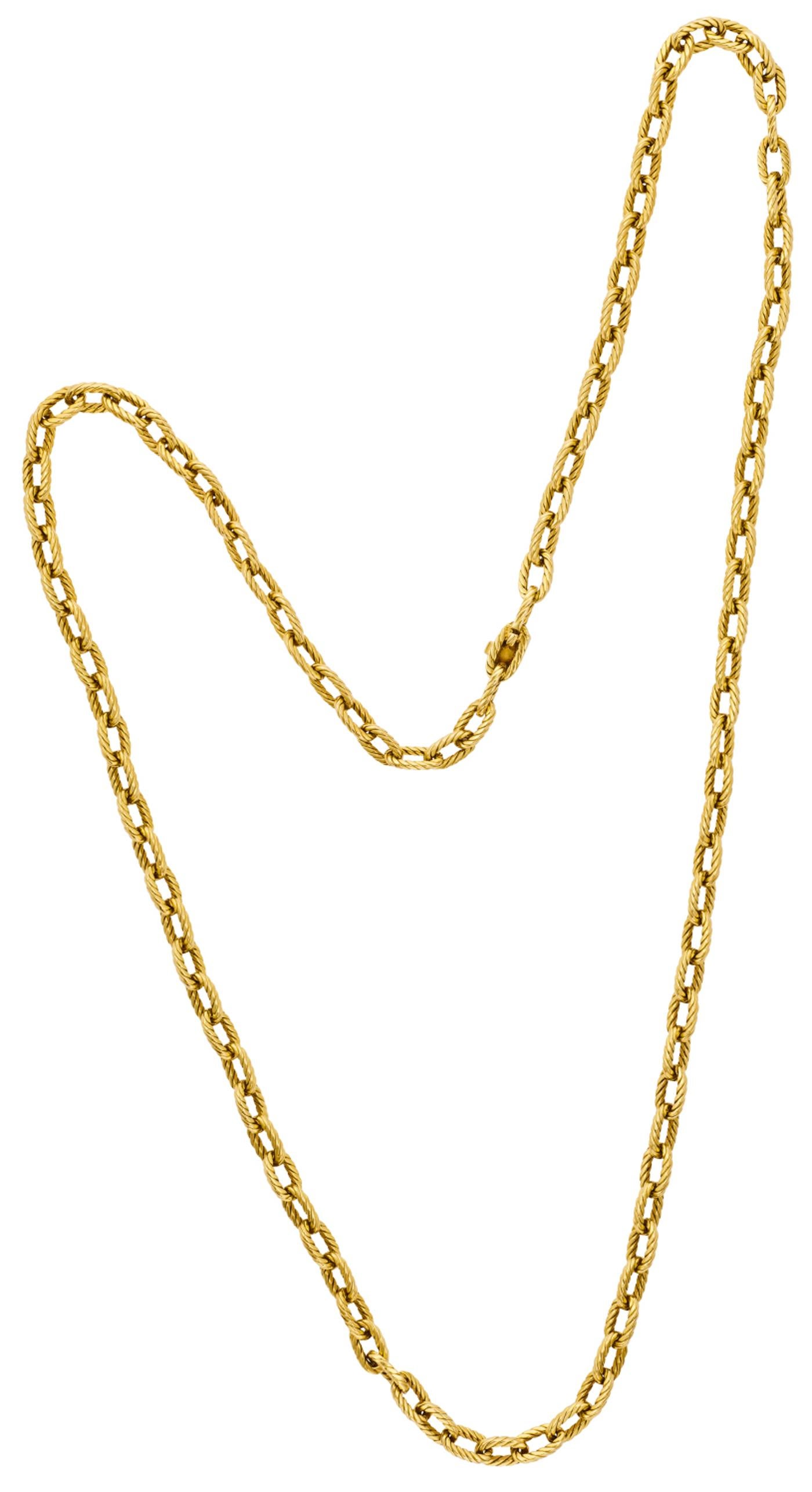 Boucheron, Paris 18K Gold Chain, Ca 1970 In Excellent Condition In New York, NY