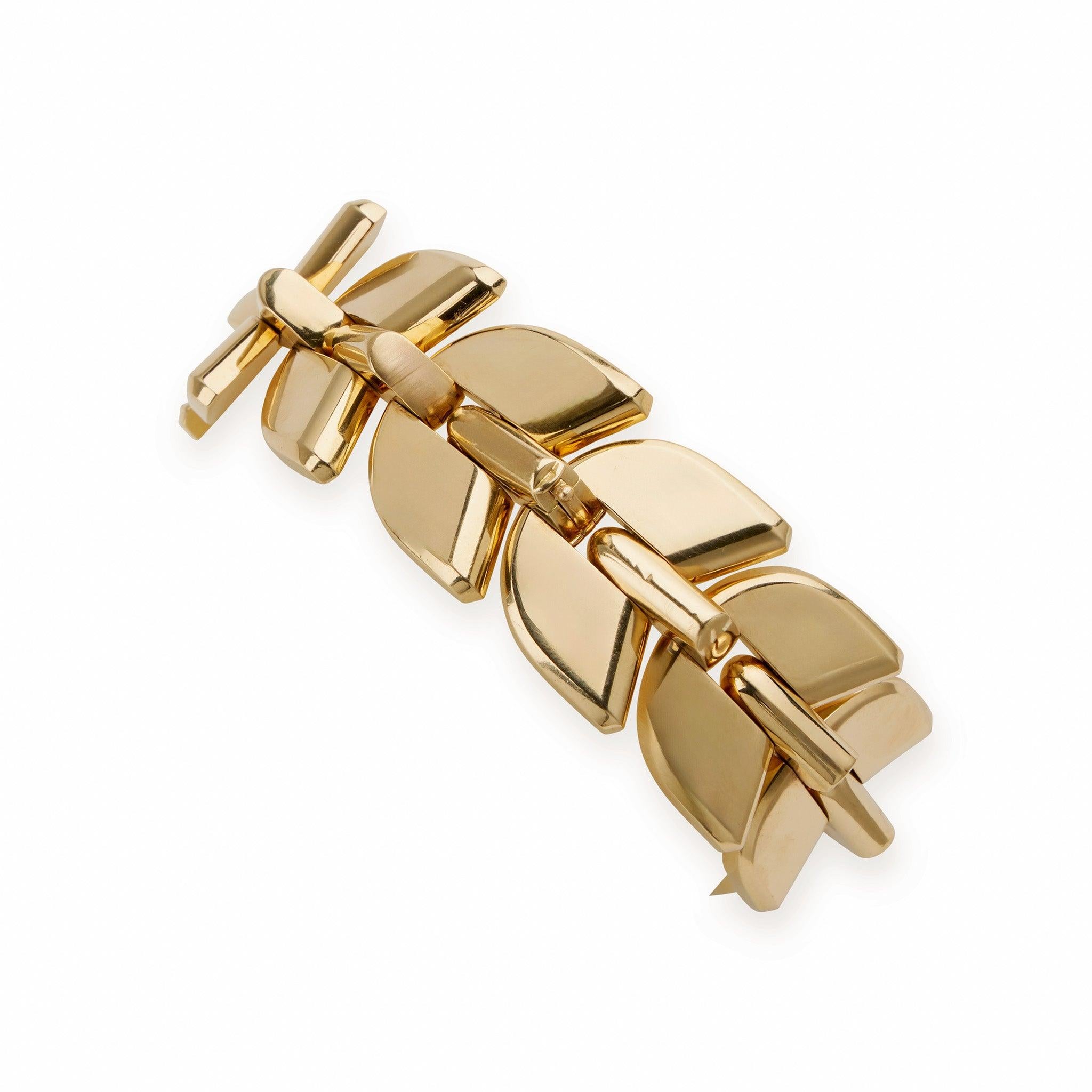 This stylish gold 