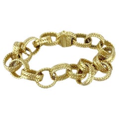 Boucheron Paris 18k Yellow Gold Link Bracelet Vintage & Rare