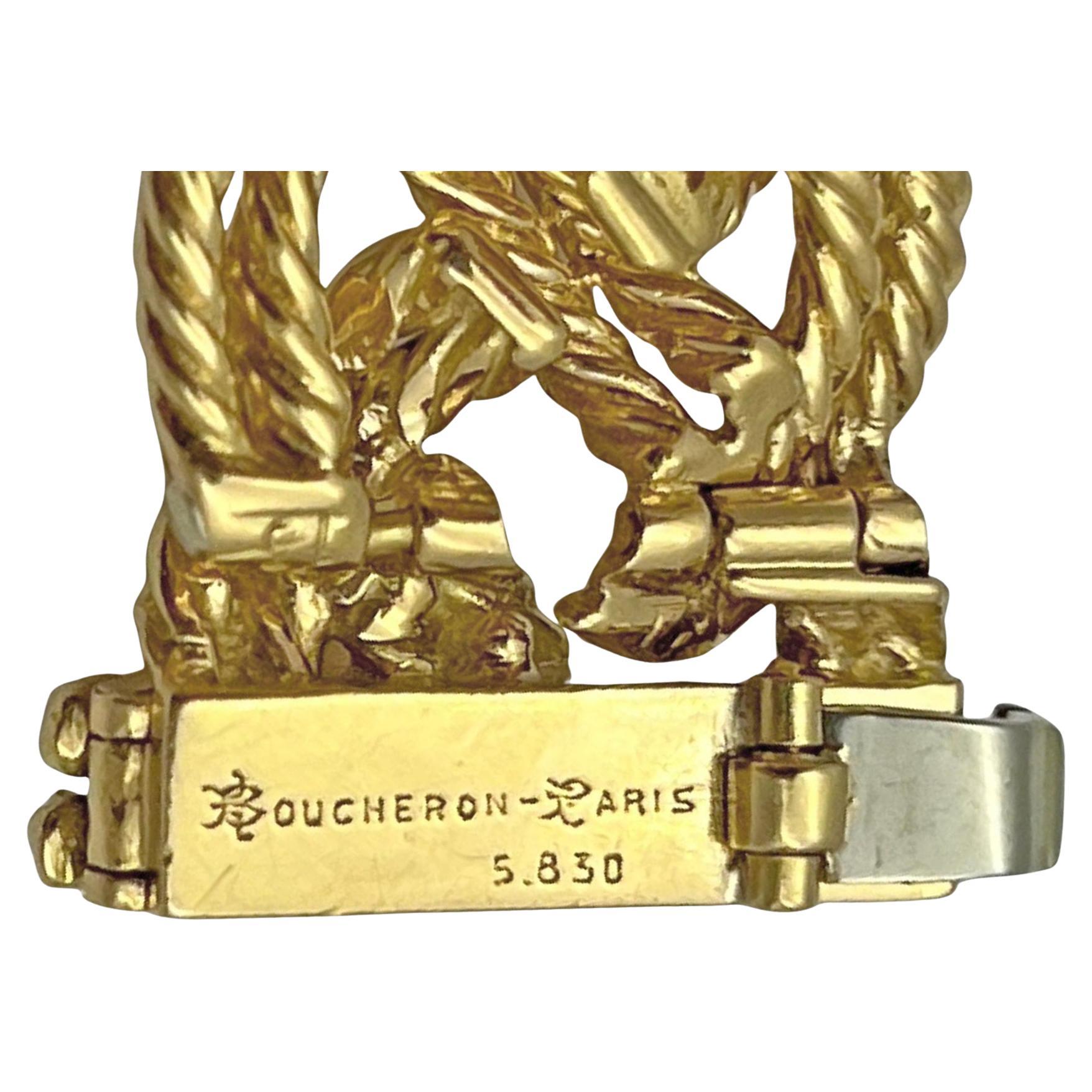 Boucheron Paris 1960s Ruby Sapphire Emerald Diamond Bracelet For Sale 2