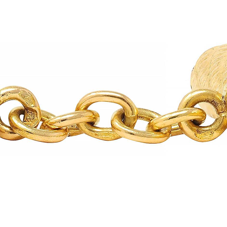 Boucheron Paris 1970's 18 Karat Yellow Gold Vintage Zig-Zag Bar Cufflinks For Sale 1