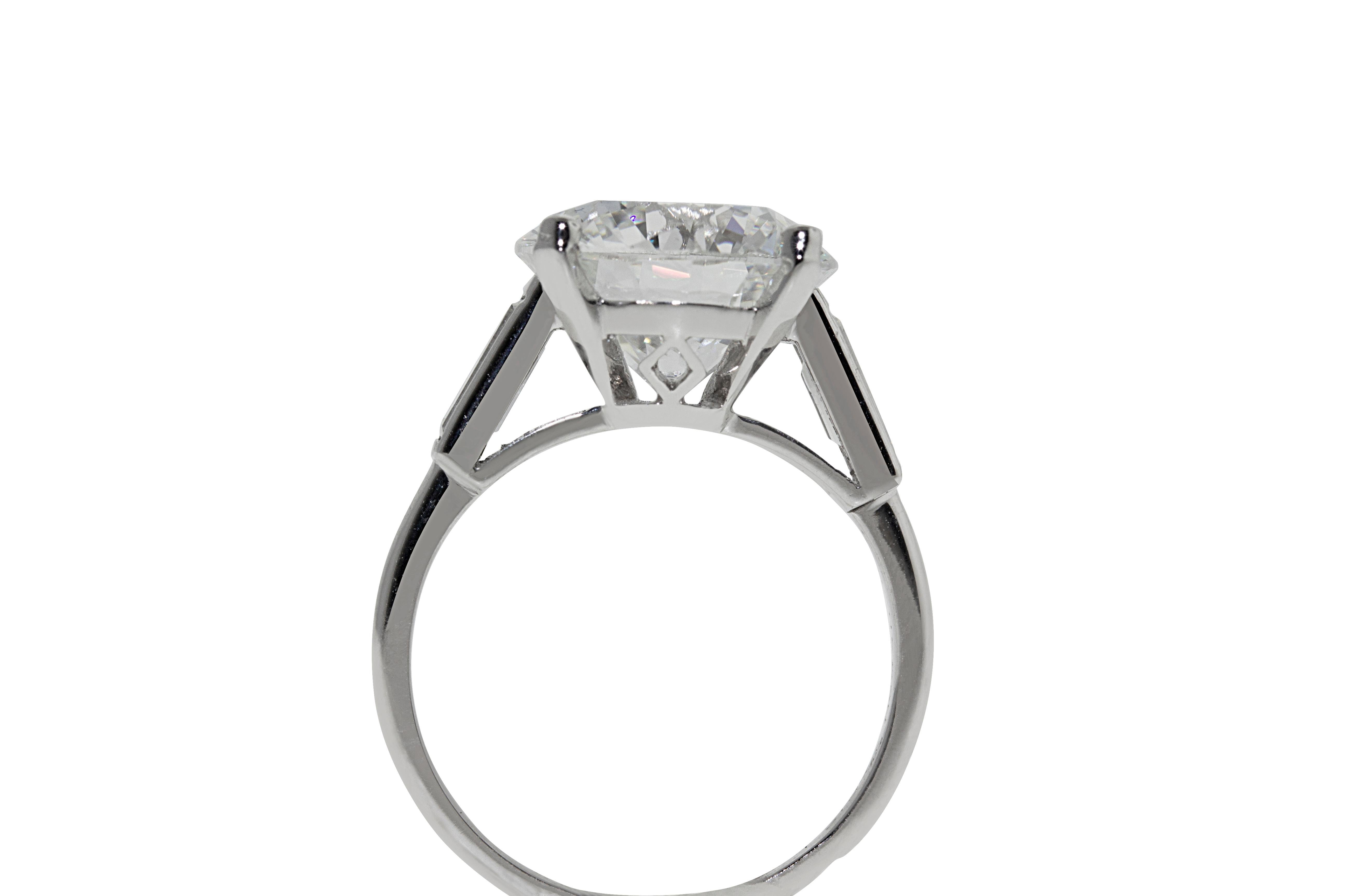 Boucheron Paris 4.76 Carat GIA Certified Round Brilliant Engagement Ring 1