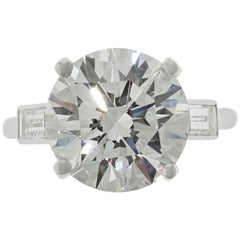 Boucheron Paris 4.76 Carat GIA Certified Round Brilliant Engagement Ring