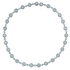 Boucheron Paris Ava 12.8 Carat Diamond and 18 Karat White Gold Necklace