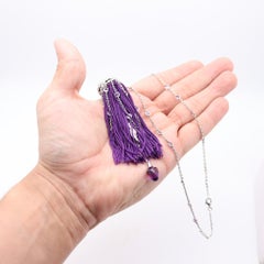 BOUCHERON Paris Exquises Confidences Necklace In 18Kt Gold Sapphires & Diamonds