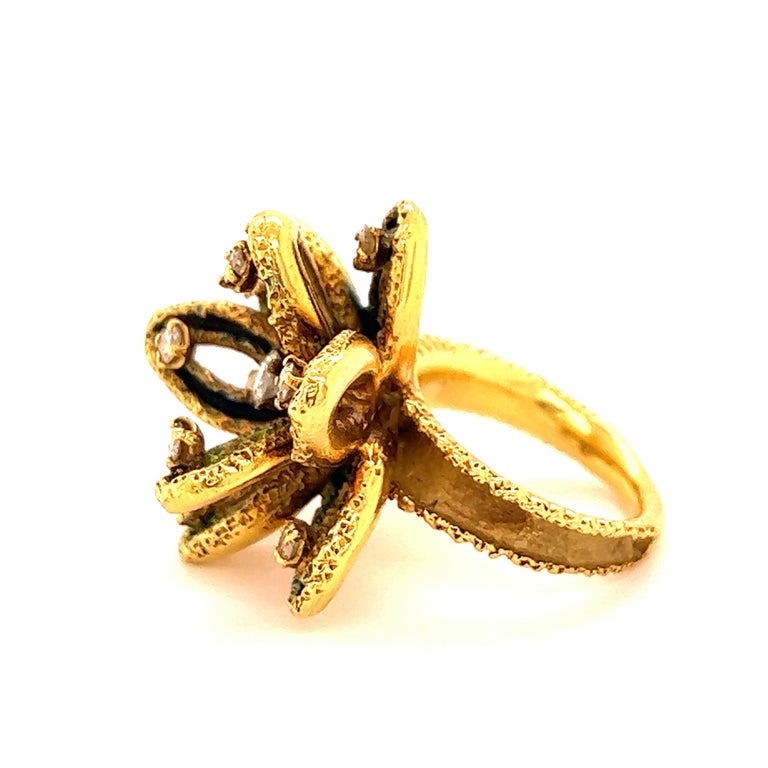 Boucheron Paris Flower Diamond Ring For Sale at 1stDibs