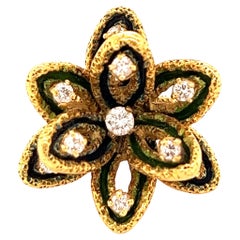 Retro Boucheron Paris Flower Diamond Ring