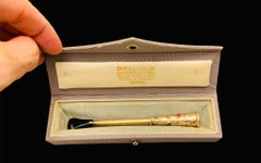 Boucheron, Paris Gold Tone Metal Lady Cigarette Holder