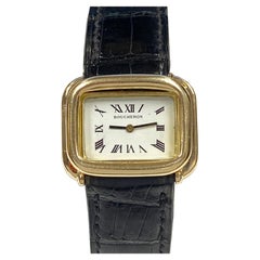 Vintage Boucheron Paris Gold Wrist Watch Owned and Worn by Hollywood Icon Jerry Lewis