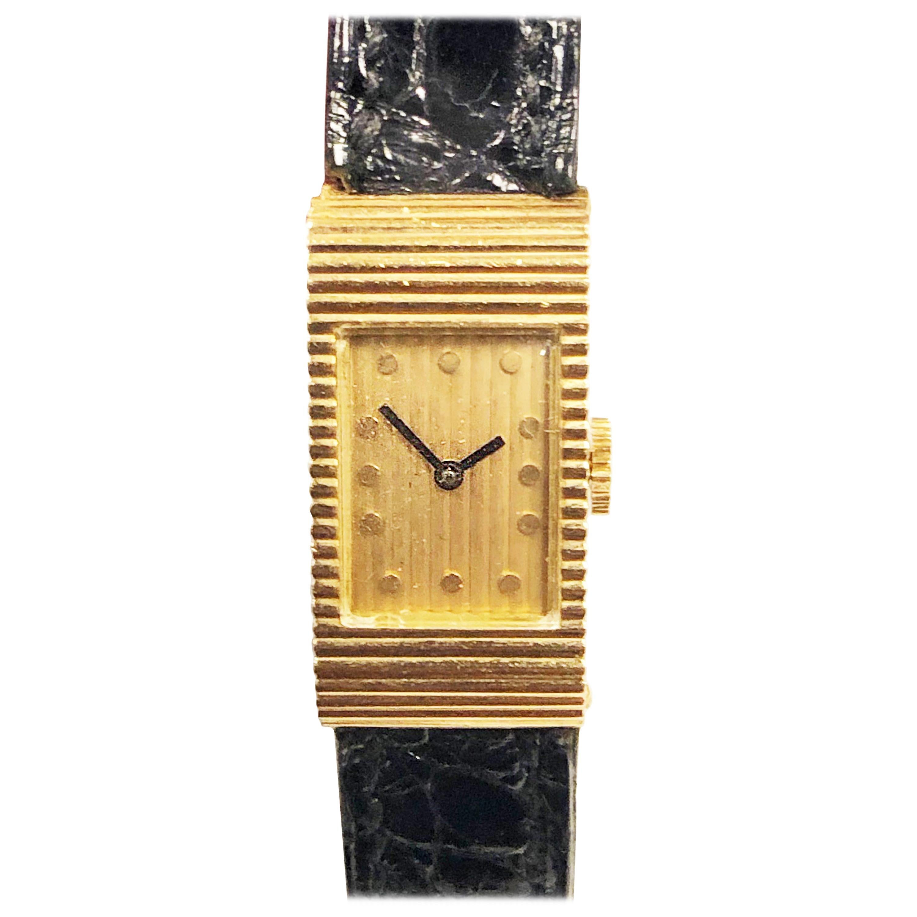 Boucheron Paris Gold Wristwatch Owned and Worn by Hollywood Icon Jerry Lewis