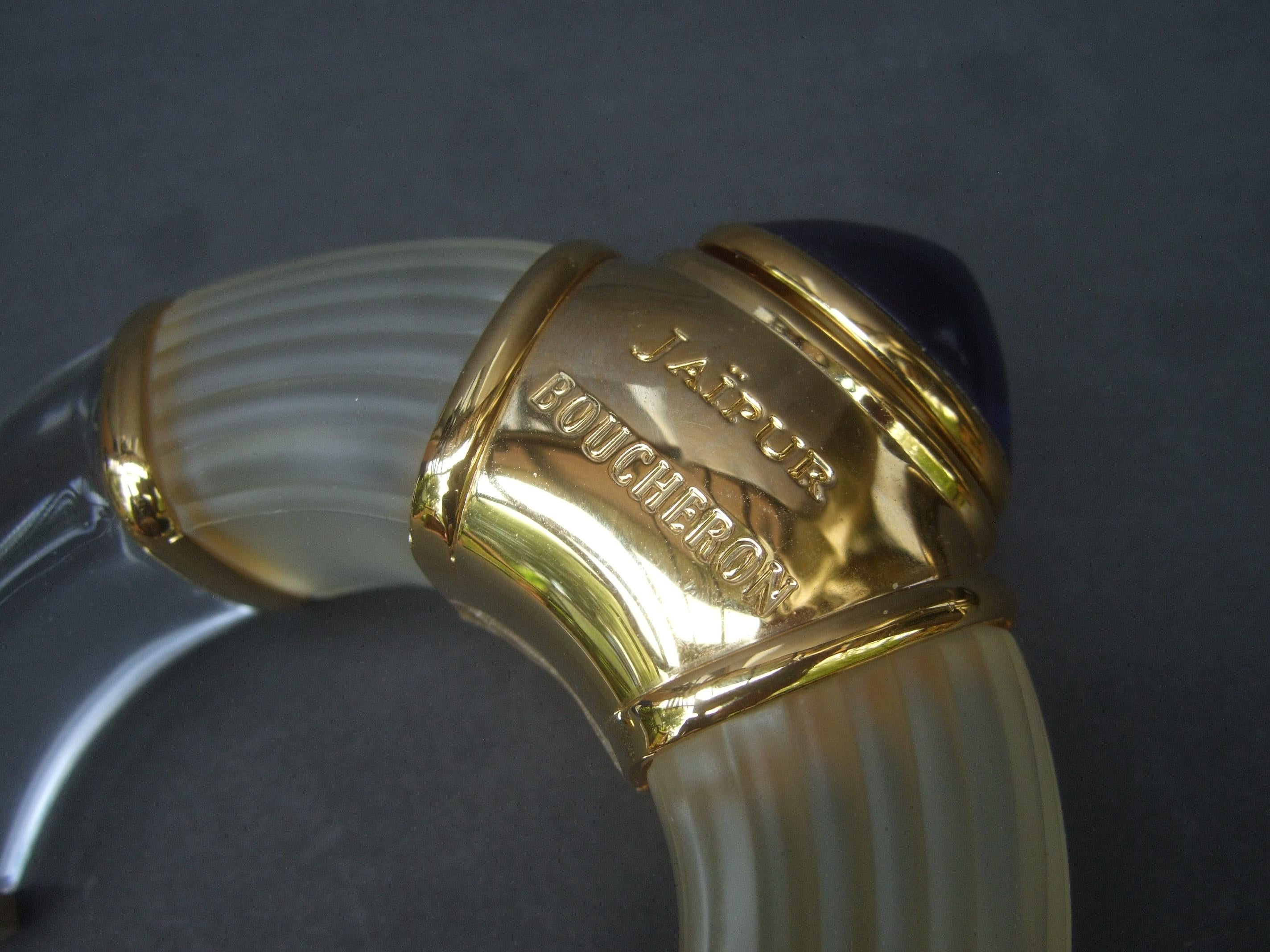 Boucheron Paris Jaipur Glass Bangle Shaped Fragrance Bottle in Presentation Box For Sale 5
