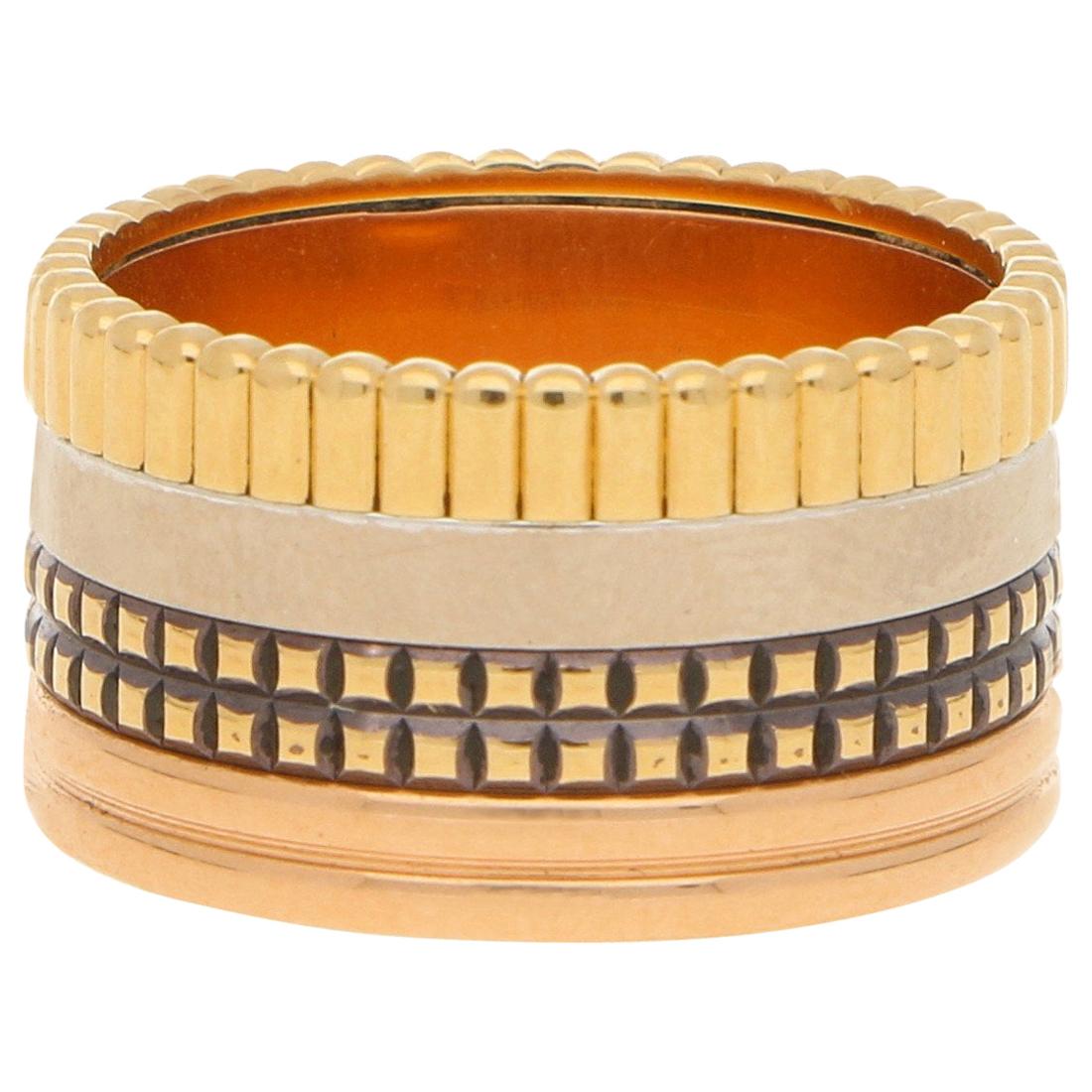 Boucheron Paris "Quatre Classique" Ring in Mixed Gold