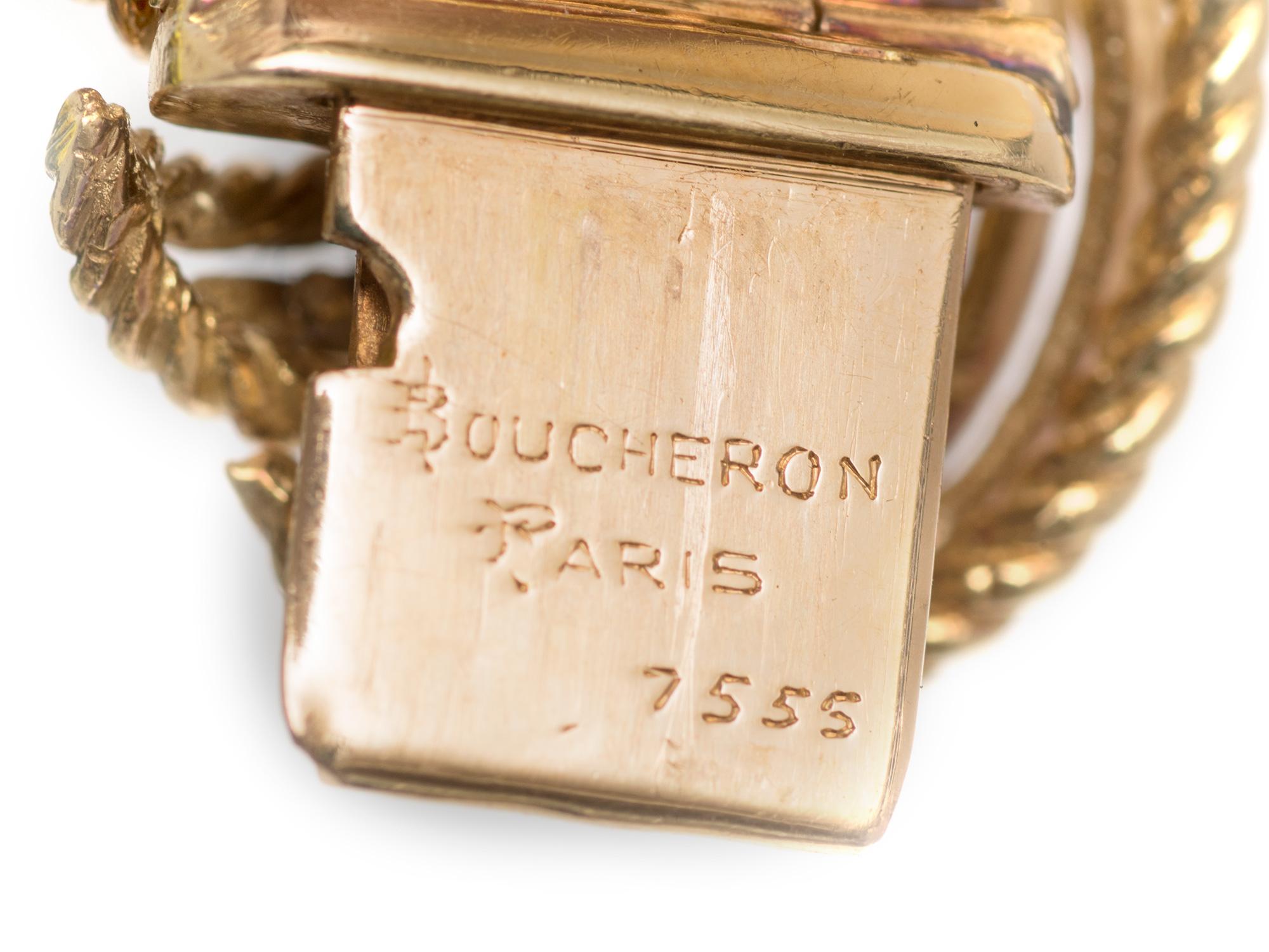 Boucheron Paris Retro Diamond Bracelet For Sale 3