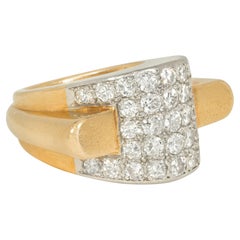 Boucheron, Paris Retro gold and diamond airplane ring