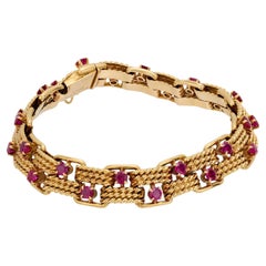 Boucheron Paris ruby 18k yellow gold bracelet