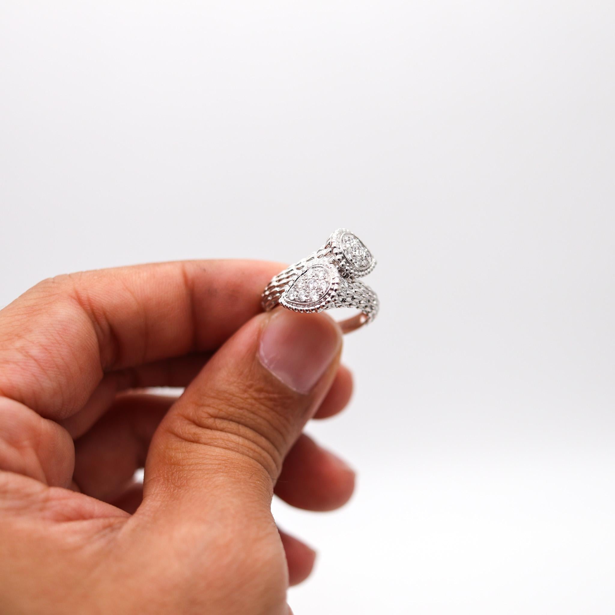 Boucheron Paris Serpent Boheme Toi Et Moi Ring In 18Kt Gold 1.12 Ctw Diamonds 1