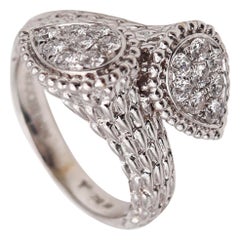 Boucheron Paris Serpent Bohème Toi Et Moi Bague en or 18 carats et diamants 1,12 carat