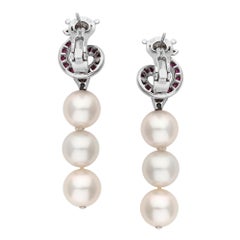 Boucheron Pearl Snake Earrings