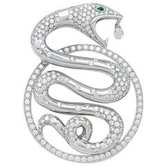 Boucheron Pendant, "Trouble" Collection, Diamonds and Emeralds