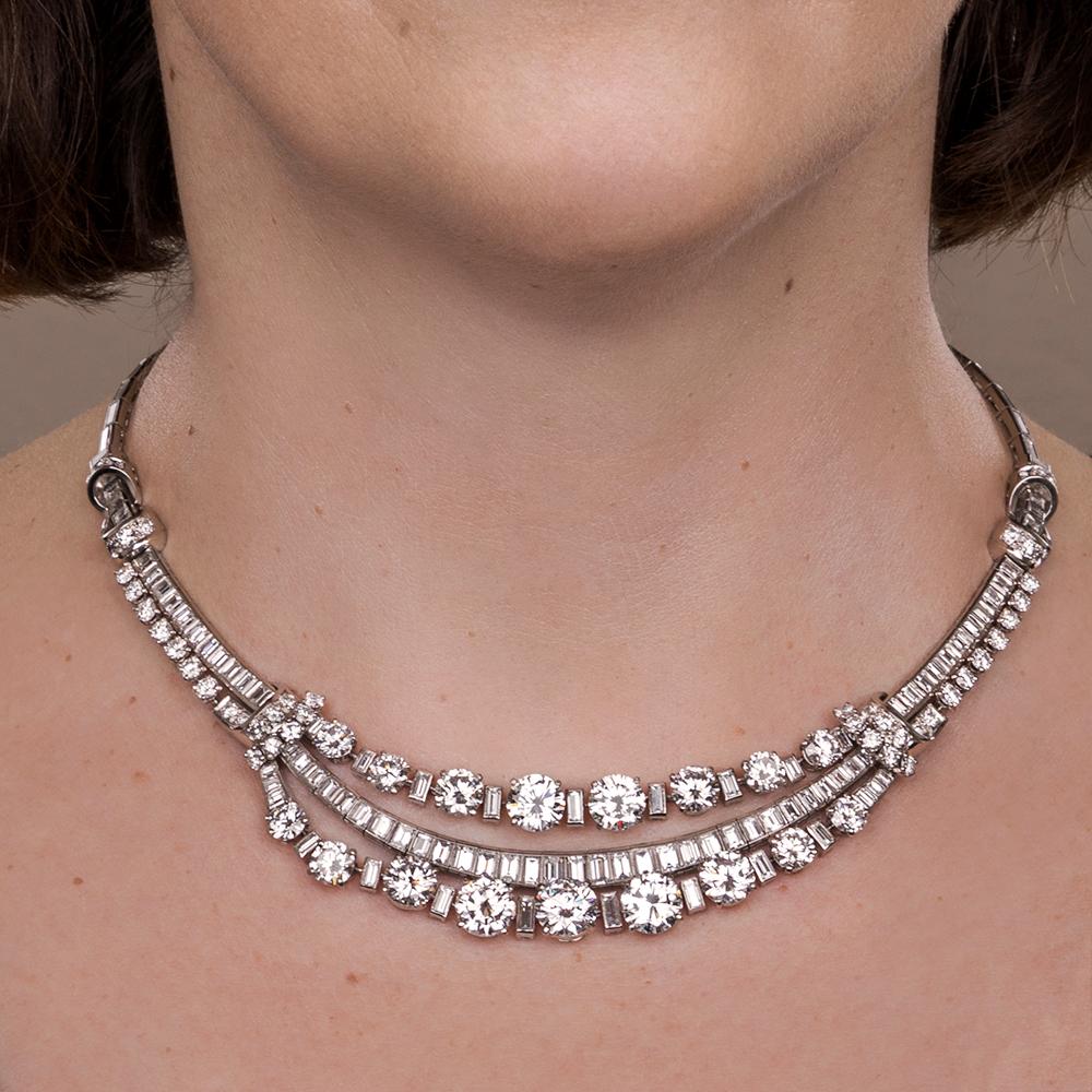 Modern Boucheron Platinum Diamond Necklace