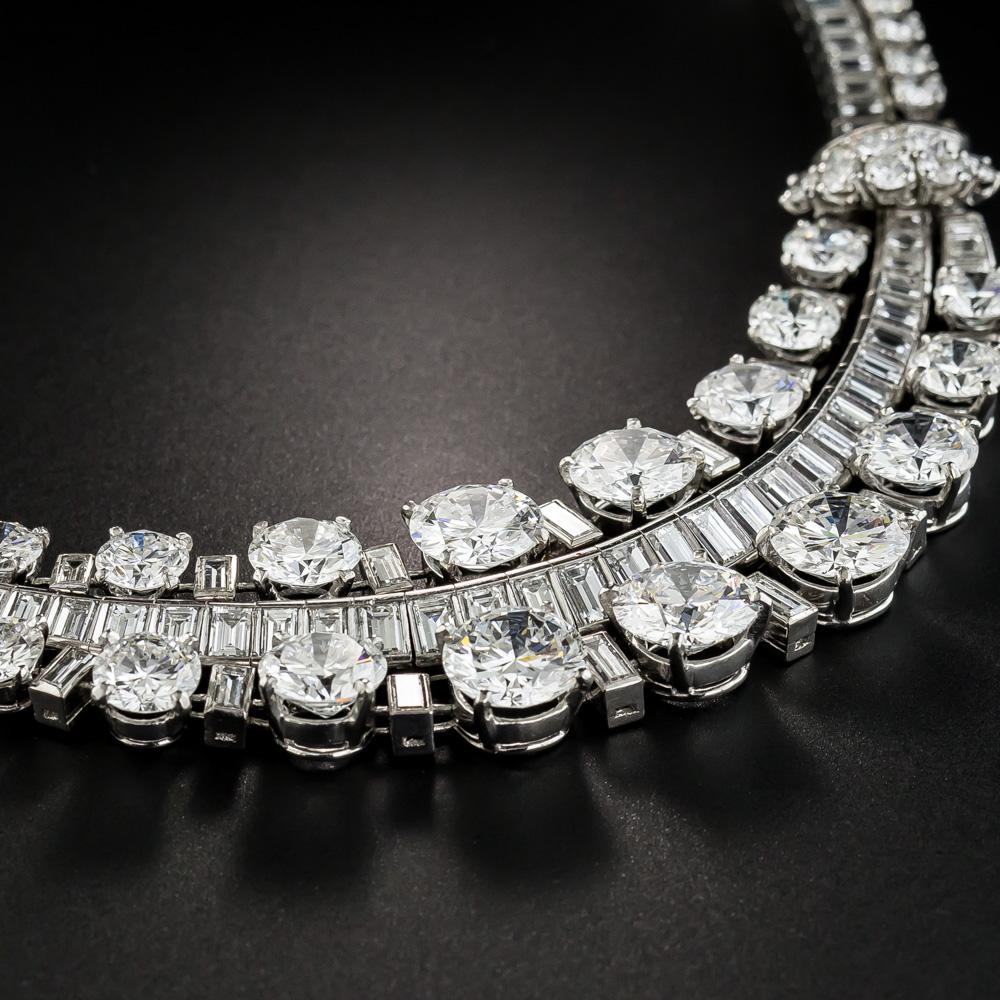 Brilliant Cut Boucheron Platinum Diamond Necklace