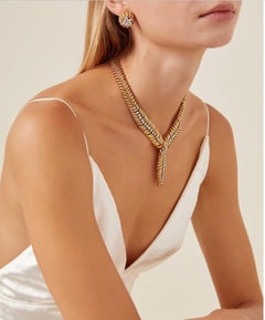 Boucheron Plume De Paon Diamond Feather Necklace