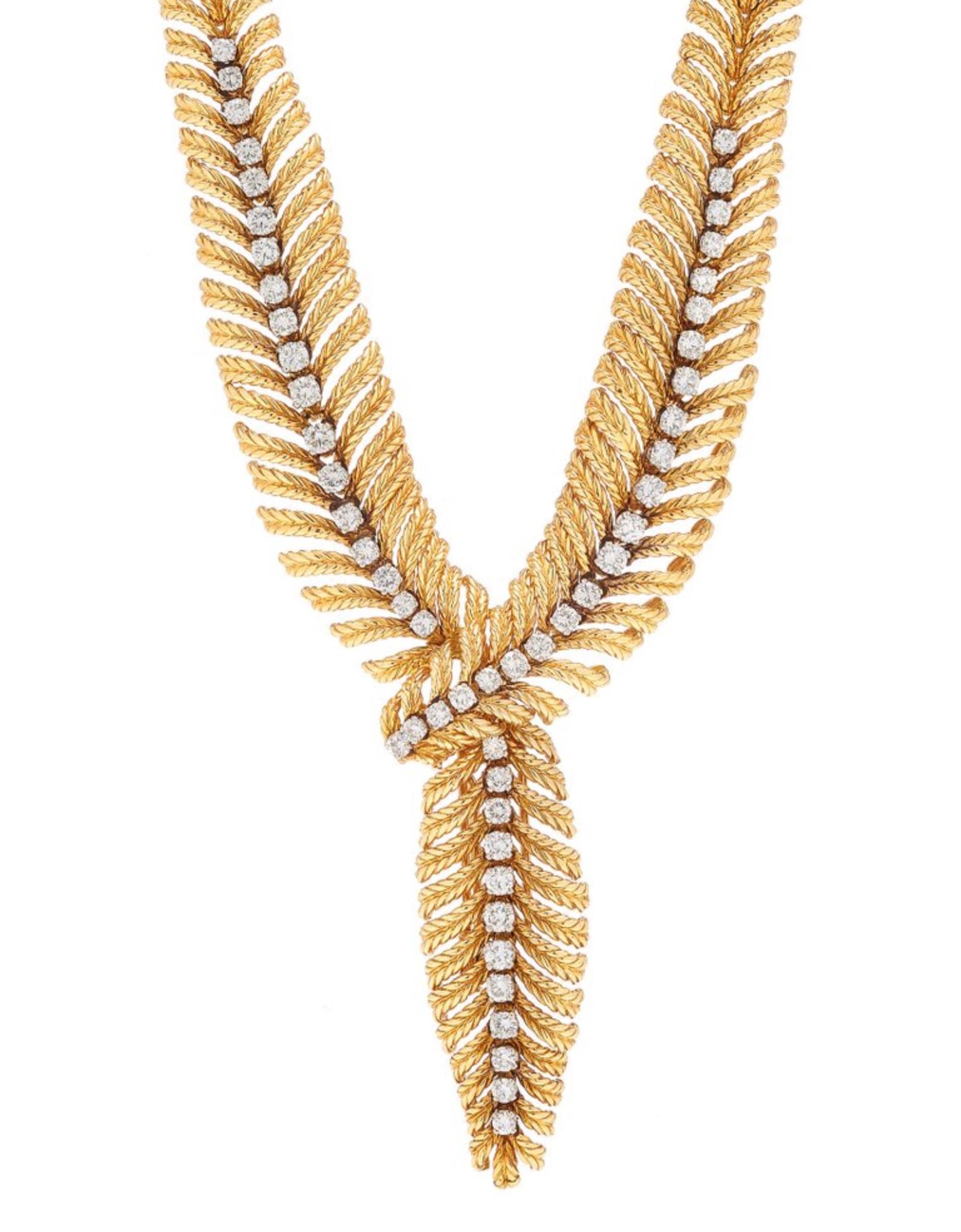 boucheron feather necklace