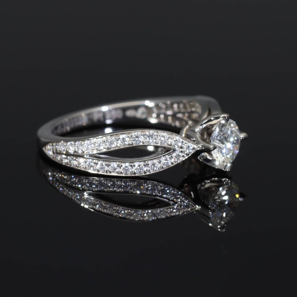 Bague Boucheron Pont De Paris solitaire diamant 0,30 carat GIA G-VS2-Ex US 3 1/2 en vente 6