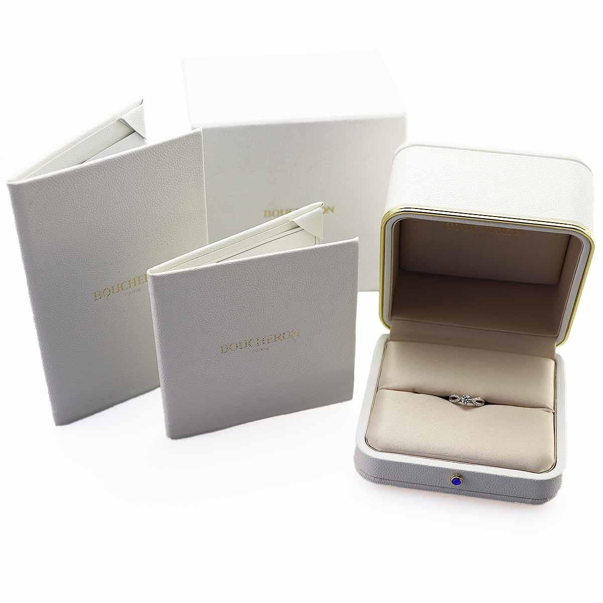 Boucheron Pont De Paris Solitär Diamant 0,30ct GIA G-VS2-Ex Ring US 3 1/2 im Angebot 1