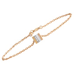 Boucheron Quatre 18K White, Yellow & Rose Gold Diamond Chain Bracelet JBT0050600