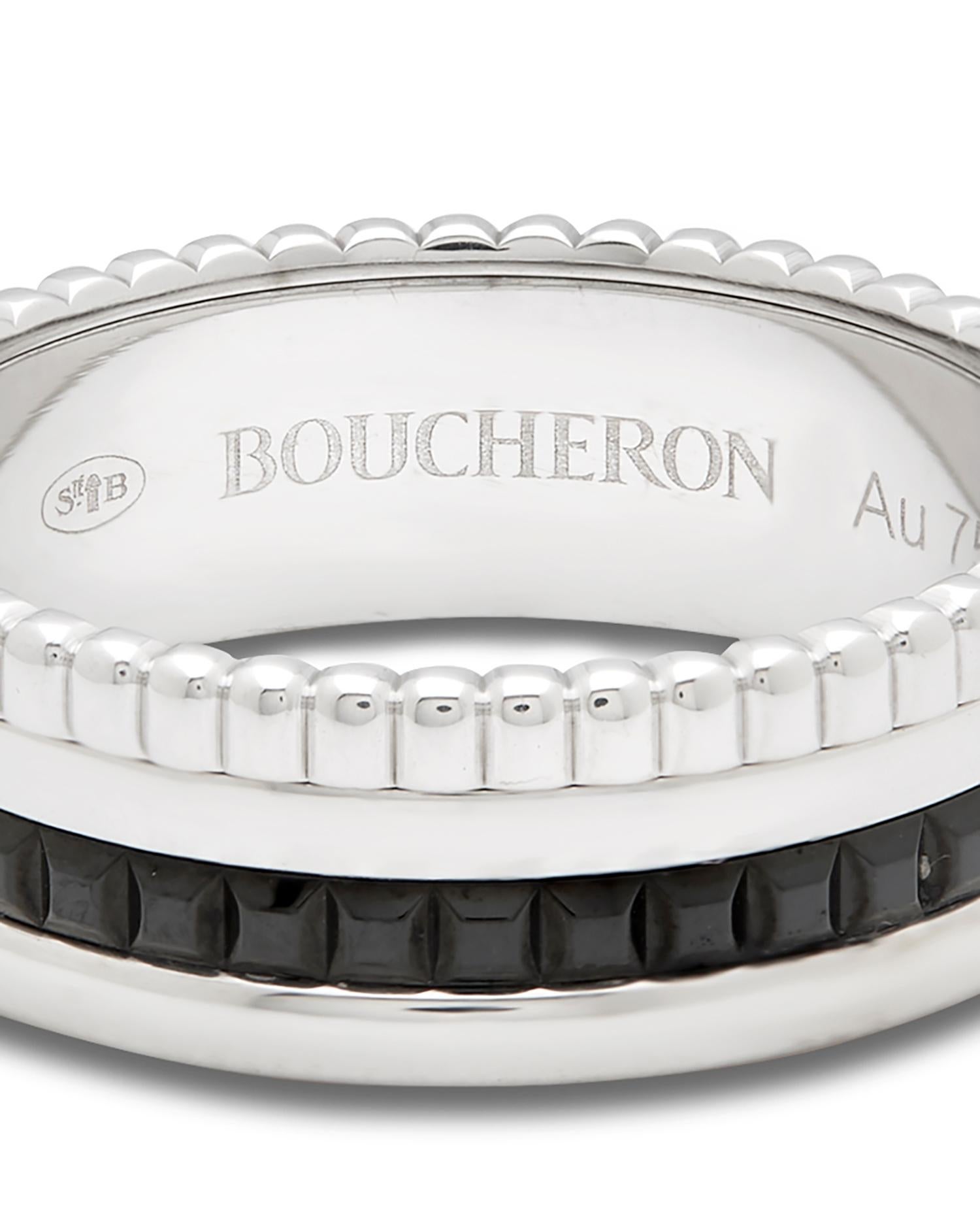 Boucheron Quatre schwarzer Ring Edition Modellnummer JRG01790 (Zeitgenössisch) im Angebot