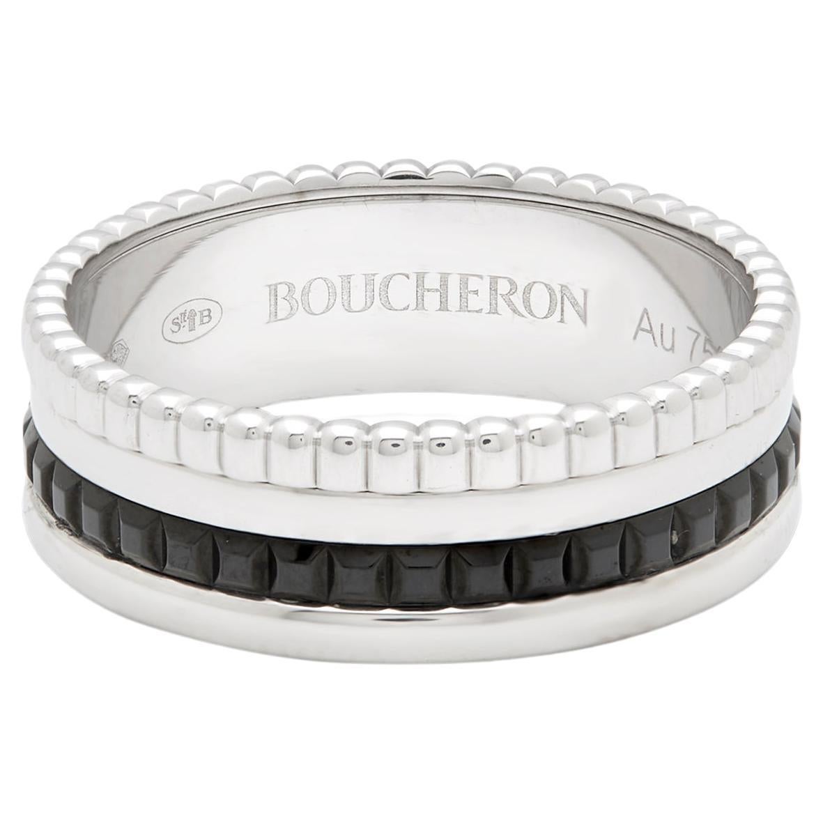 Boucheron Quatre édition bague noire numéro de modèle JRG01790 en vente