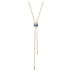 Boucheron Quatre Blue 18K‑Gold Blue‑Ceramic Four‑Row Tie‑Style Necklace