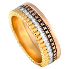 Boucheron Quatre Classique 18K Rose, Gelb- und Weißgold Diamantbandring