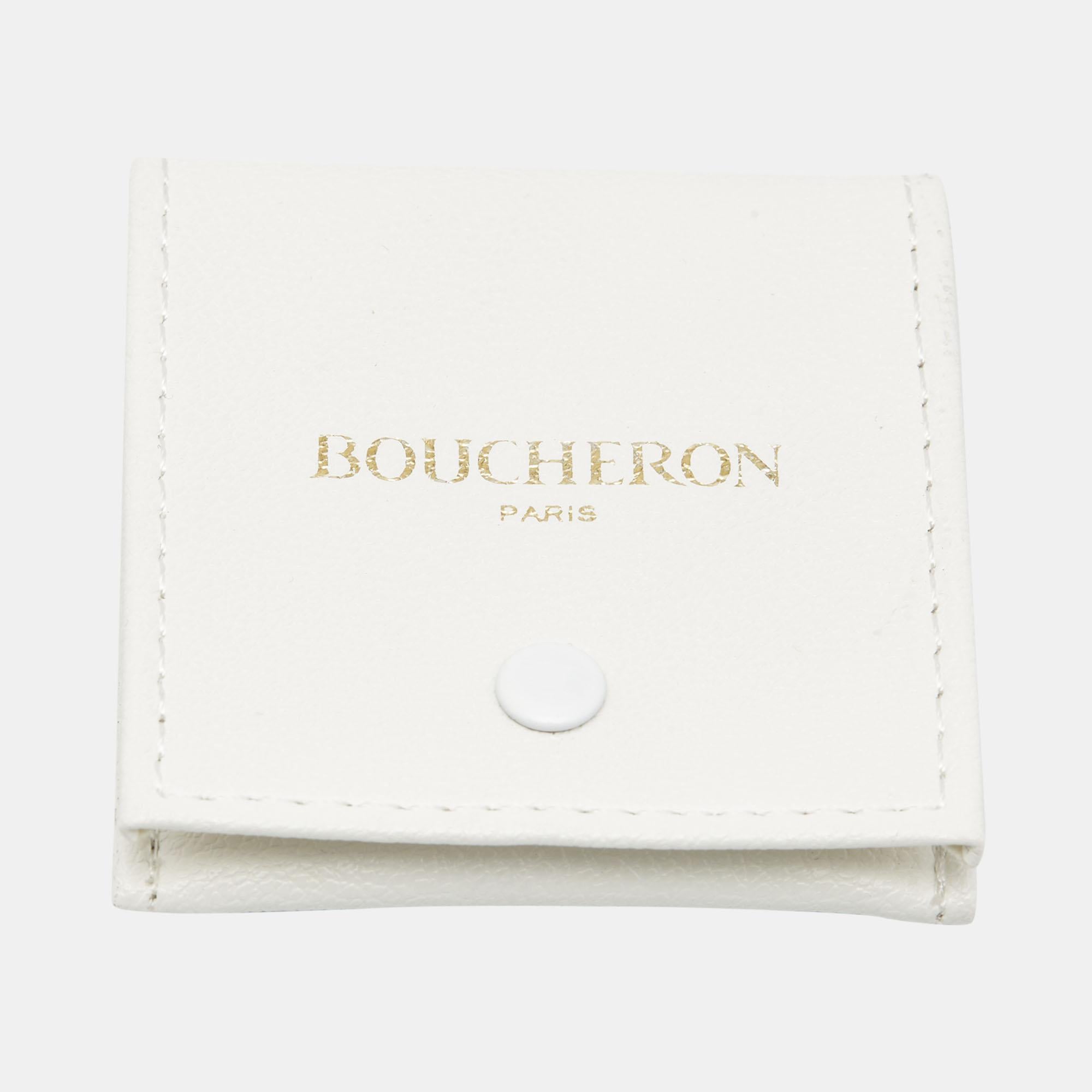 Boucheron Quatre Classique Black Edition PVD 18k White Gold Band Ring Size 60 In Good Condition In Dubai, Al Qouz 2
