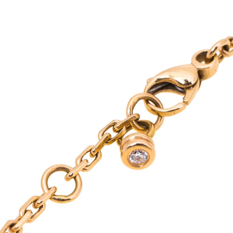Boucheron Quatre Classique Diamond PVD 18K Three Tone Gold Bracelet at ...