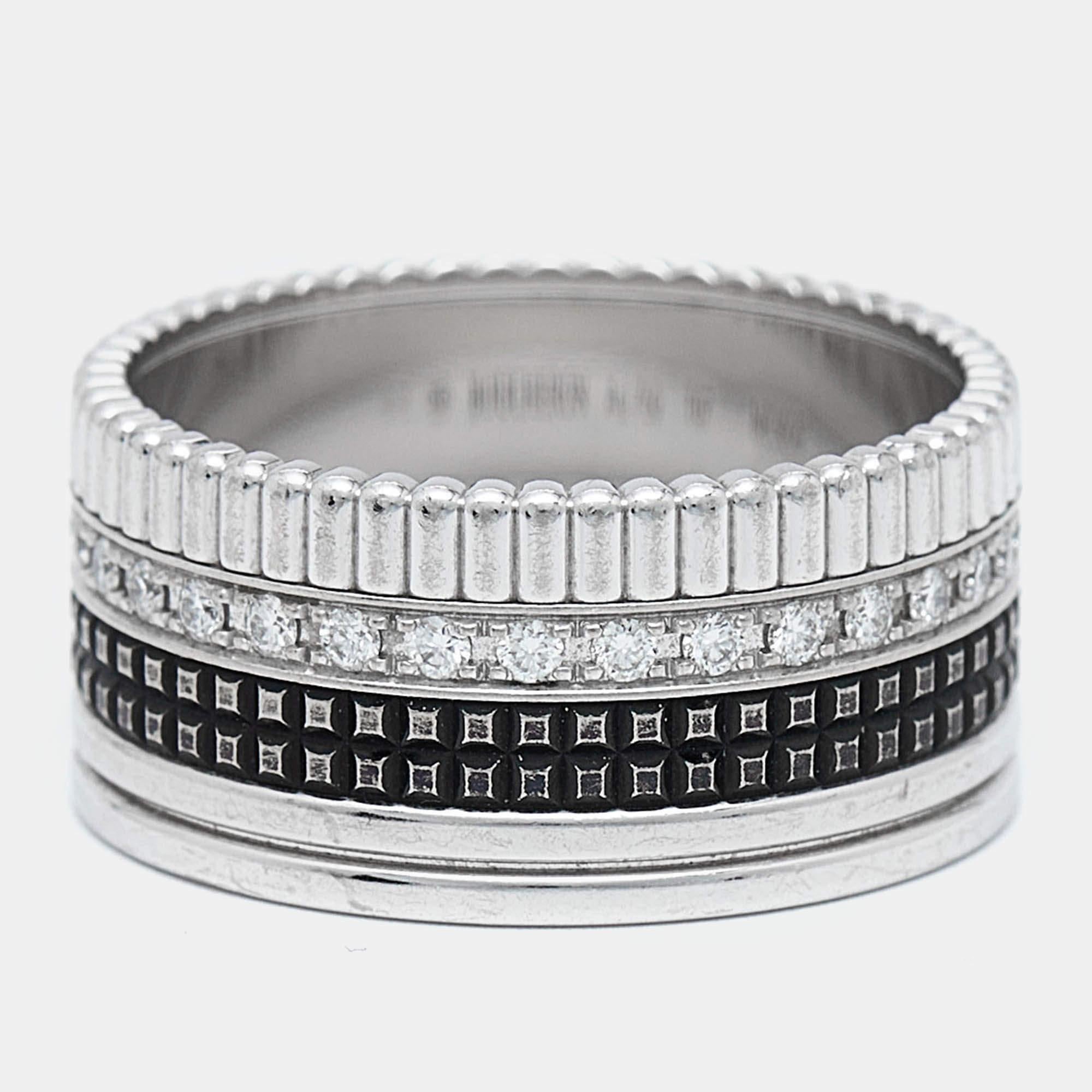 To adorn your fingers in the most elegant way Boucheron brings to you this stylish ring. It has been carved using top quality materials and will elevate your look instantly.