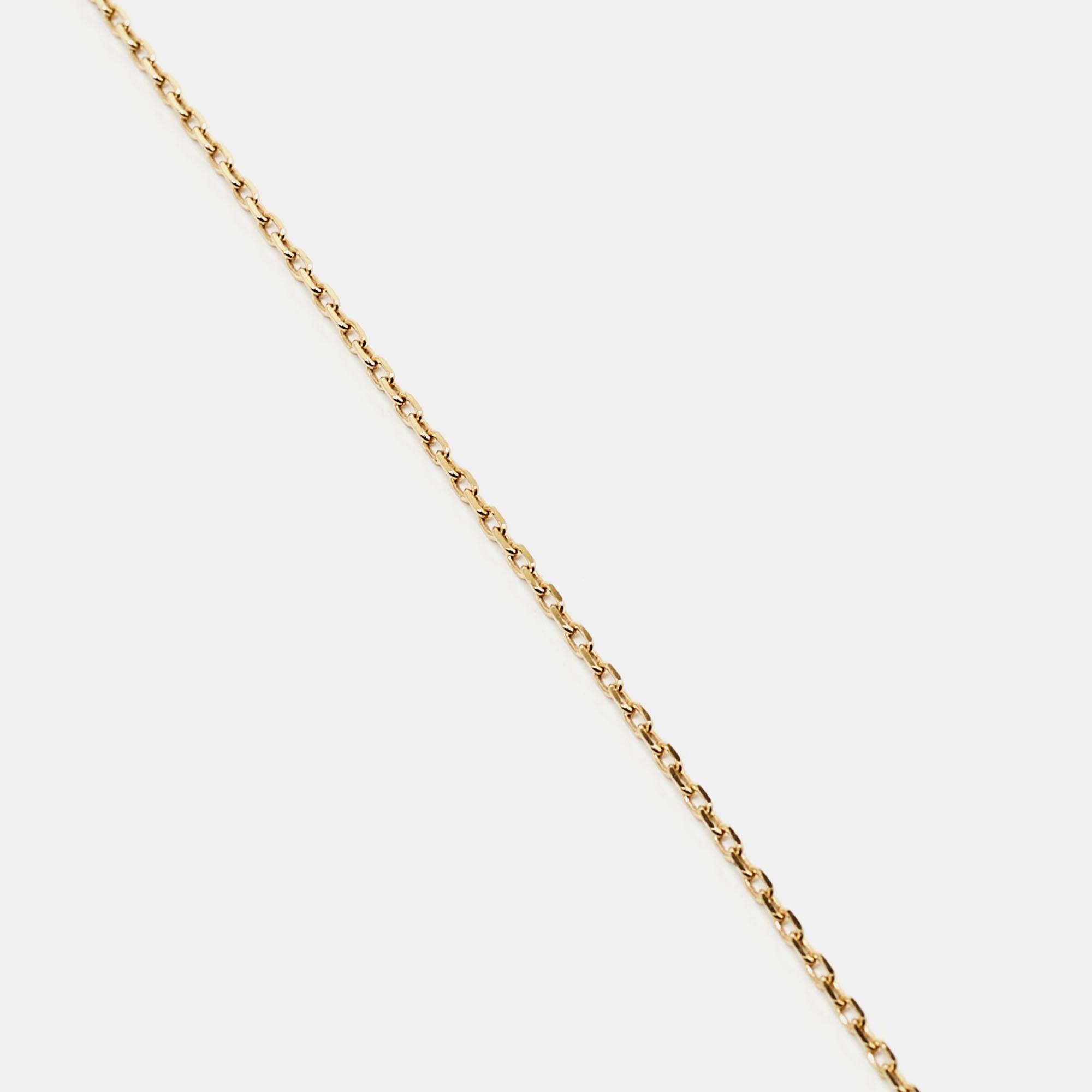 Uncut Boucheron Quatre Classique Mini Ring Diamond 18k Three Tone Gold Pendant Necklac