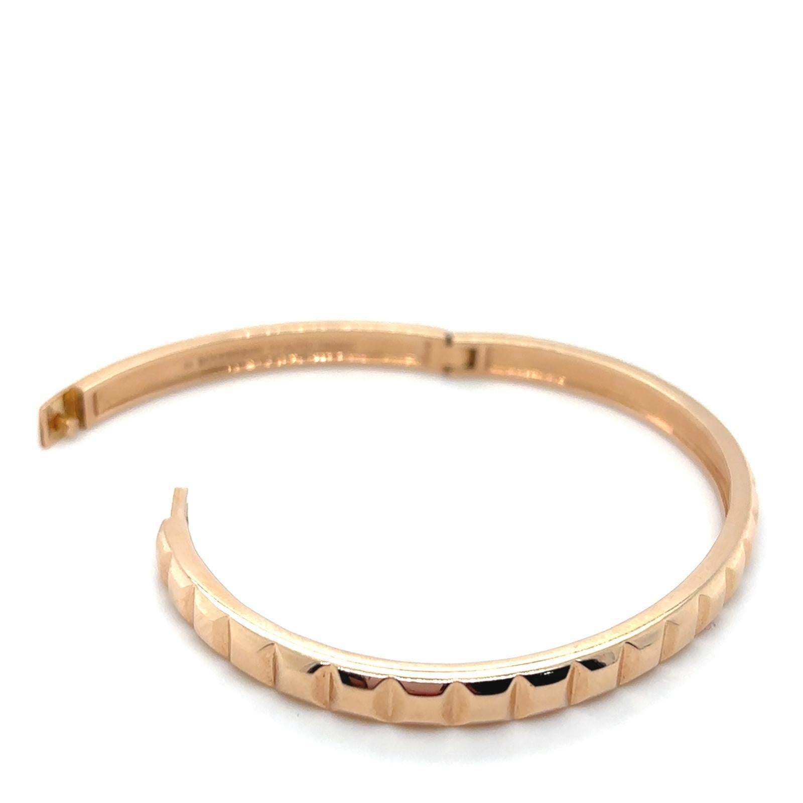 Boucheron Quatre Clou de Paris 18 Karat Roségold Armreif Damen im Angebot