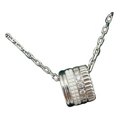 Boucheron Quatre Double White Edition 18K White Gold Diamond Pendant Necklace