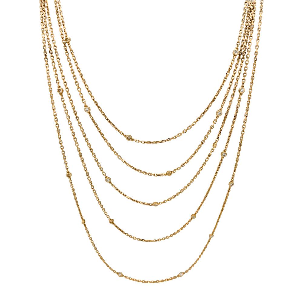 A 18Kt yellow gold Boucheron sautoir necklace, 