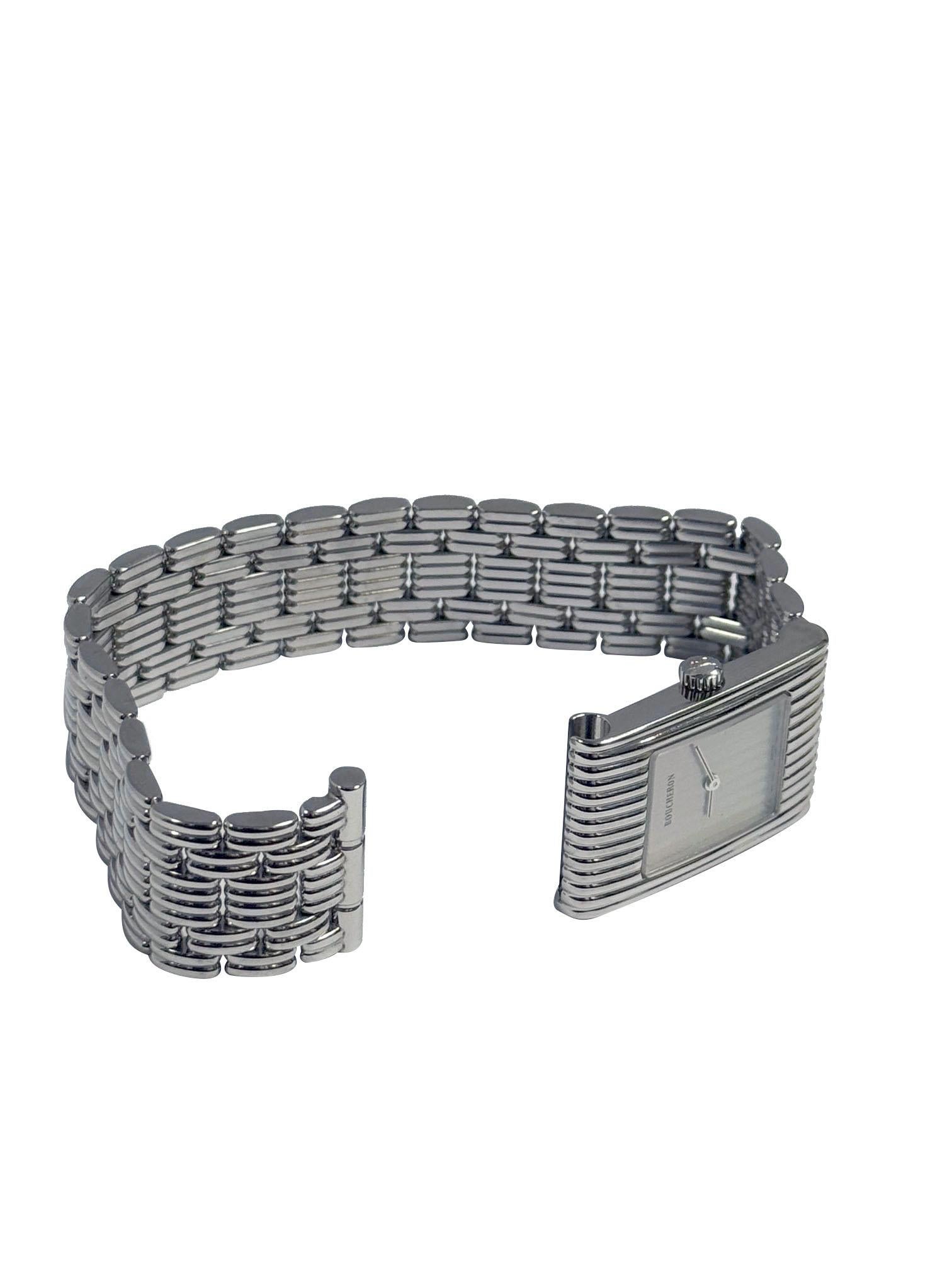 Boucheron Reflect Midsize Steel Quartz Wrist Watch en vente 4