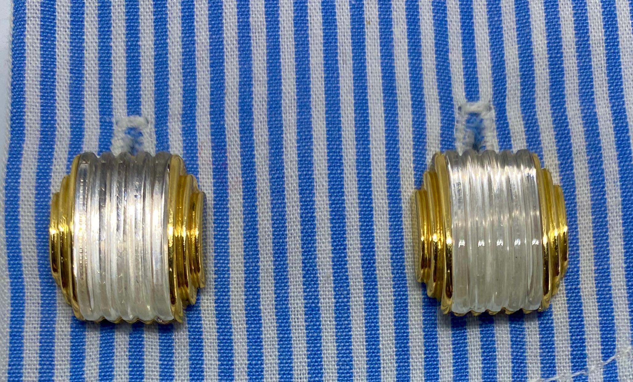 Fantastic, extremely rare cufflinks made by Boucheron to commemorate the introduction in 1947 of the iconic 