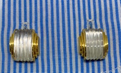 Boucheron "Reflet" Cufflinks in 18 Karat Gold with Carved Rock Crystal
