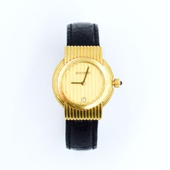 BOUCHERON - Reflet Solis  1990 Watch Set in Gold and Leather with 5 Straps