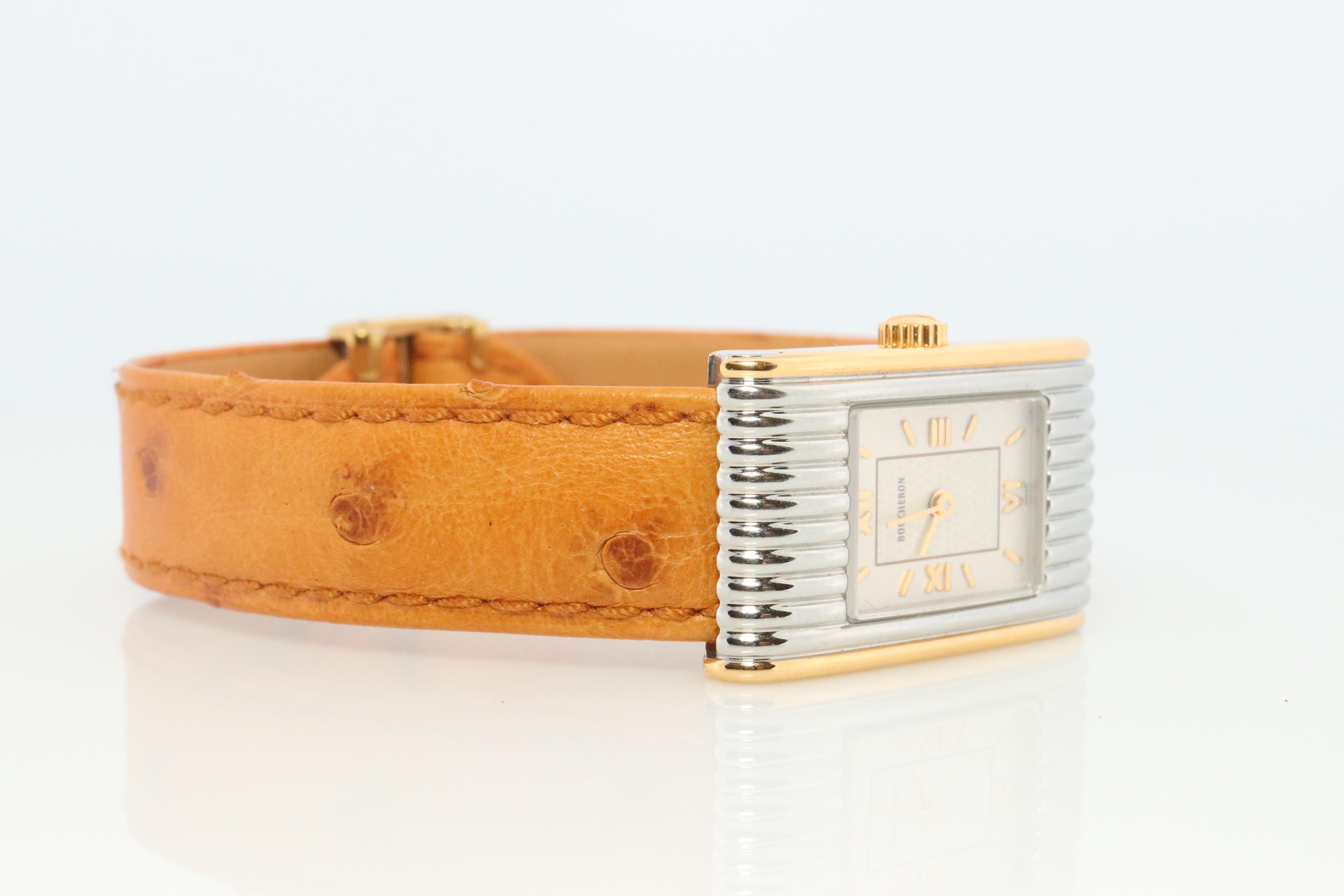 Women's Boucheron Reflet Watch. Vintage Boucheron AL 404799 Stainless Steel For Sale