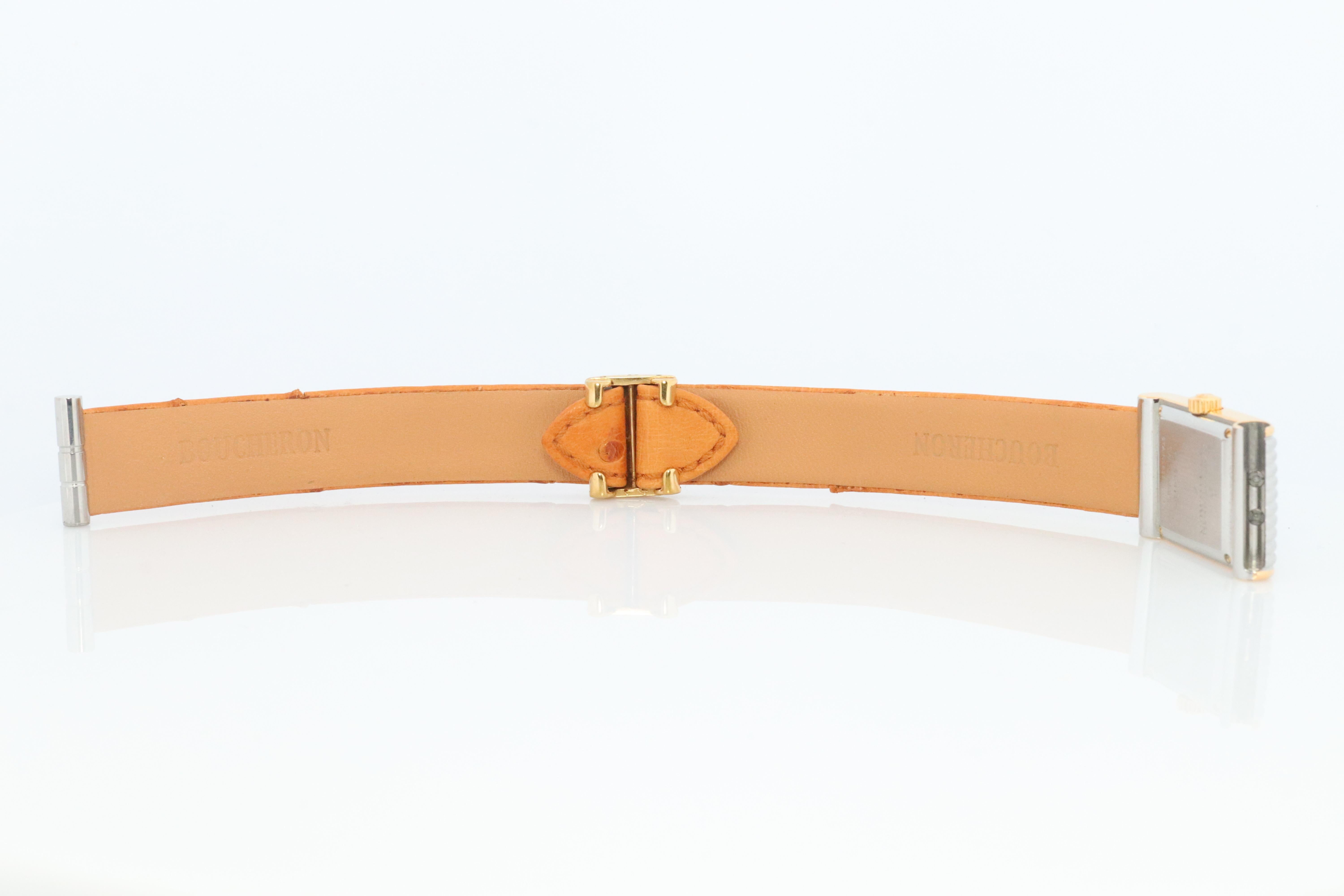 Boucheron Reflet Watch. Vintage Boucheron AL 404799 Stainless Steel For Sale 3