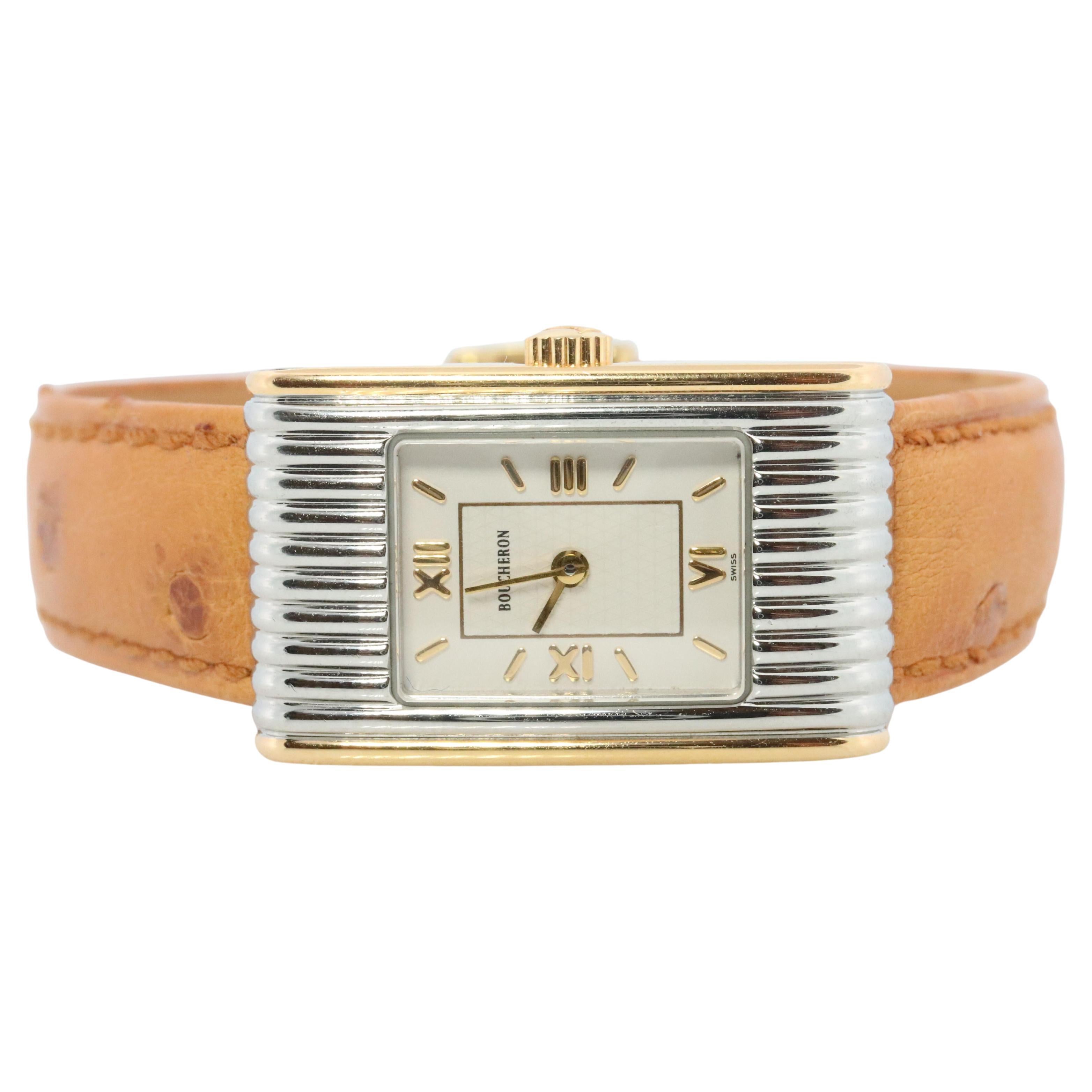 Boucheron Reflet Watch. Vintage Boucheron AL 404799 Stainless Steel