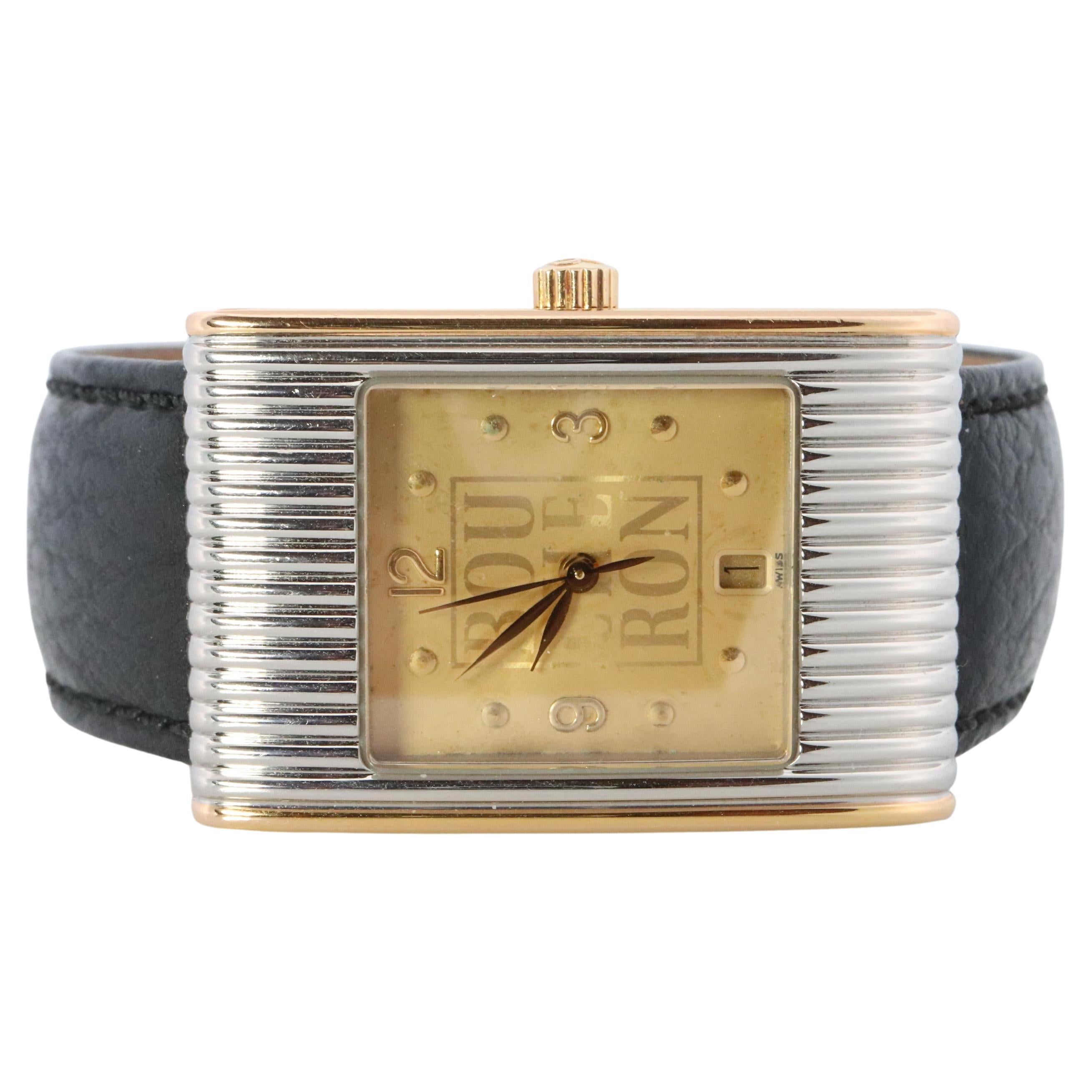 Boucheron Reflet Watch. Vintage Boucheron XL AH 38184 Stainless Steel